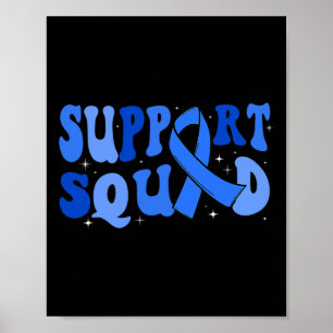 Affiche Équipe de soutien Type 1 Sensibilisation au diabèt