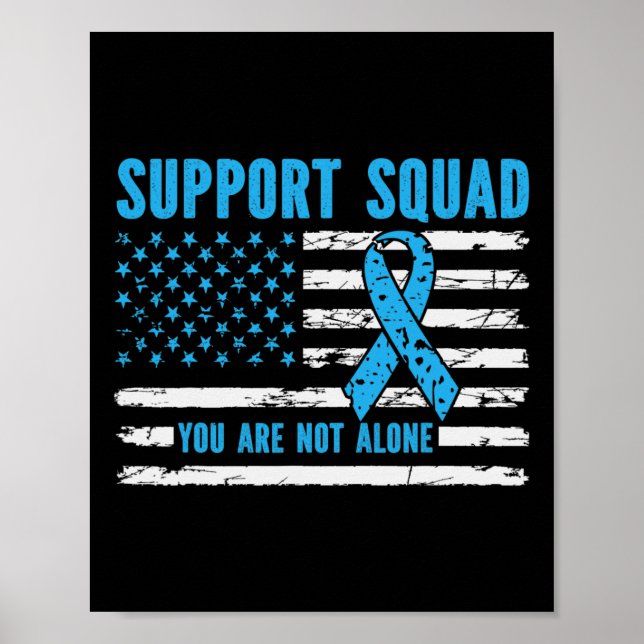 Affiche Équipe de soutien Vous n'êtes pas seul (Devant)