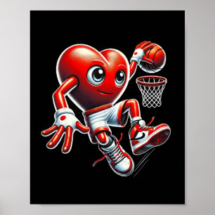 Affiche Équipe de sport d'équipe de slam dunk squelette de