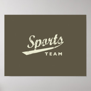 Affiche Équipe de sport générique