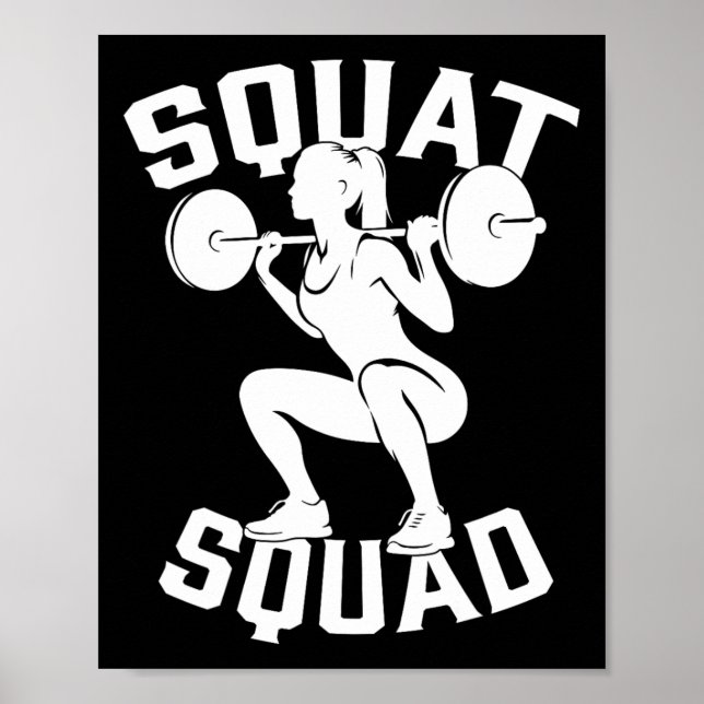 Affiche Équipe de squat entraînement Partenaire Entraîneur (Devant)