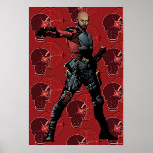 Affiche Équipe de suicide   Deadshot Comic Book Art