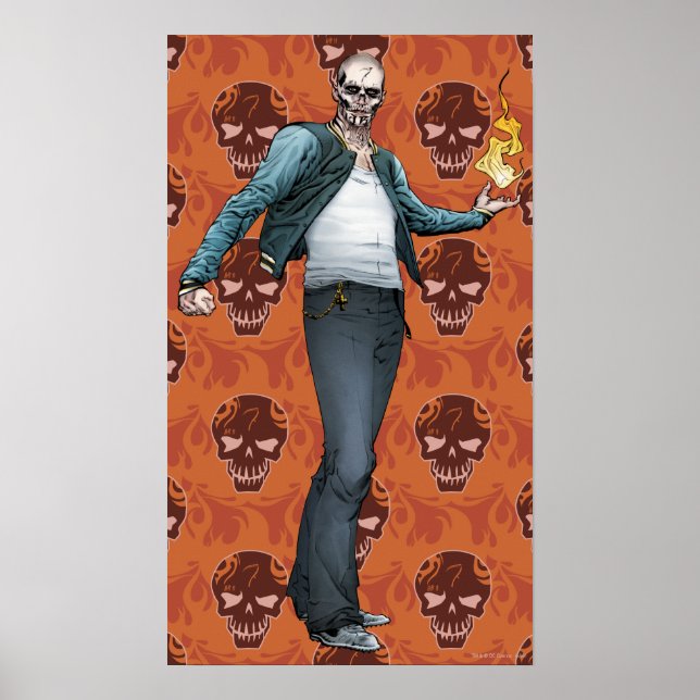 Affiche Équipe de suicide | El Diablo Comic Book Art (Devant)