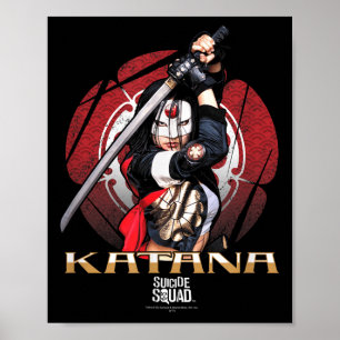 Affiche Équipe de suicide Fleur Katana