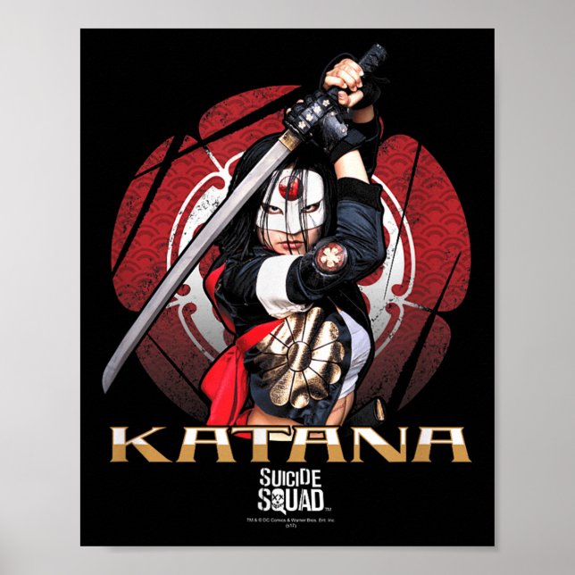 Affiche Équipe de suicide Fleur Katana (Devant)