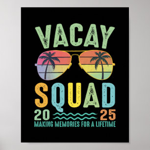 Affiche Équipe de vacances 2025 Croisière familiale estiva