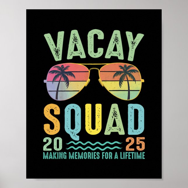 Affiche Équipe de vacances 2025 Croisière familiale estiva (Devant)