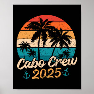 Affiche Équipe de vacances drôle au Mexique à Cabo 2025 as