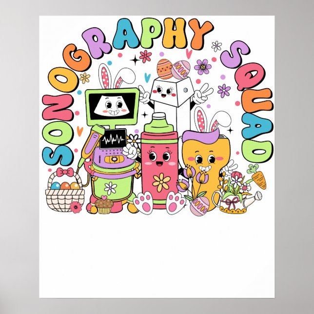 Affiche équipe d'échographie jour de la Saint-Patrick, rét (Devant)