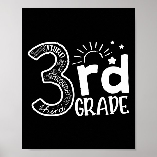 Affiche Équipe d'enseignants de 3e année et troisième anné (Devant)