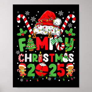 Affiche Équipe des costumes de famille de Noël 2025 Père N