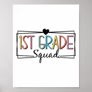 Affiche Équipe des enseignants de première année Enfants d