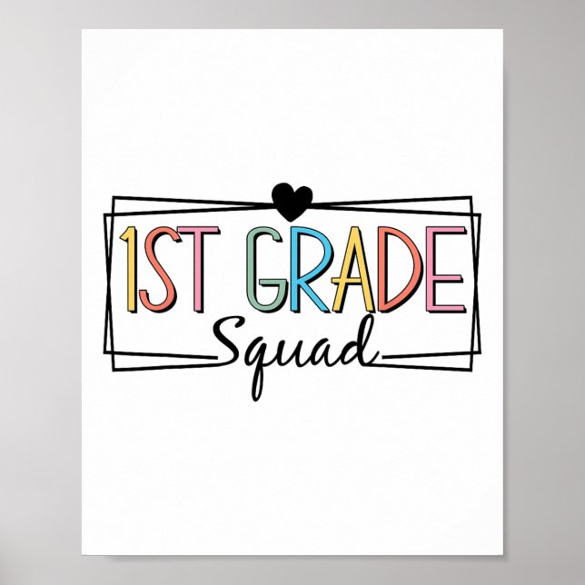 Affiche Équipe des enseignants de première année Enfants d (Devant)