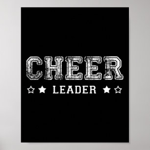 Affiche Équipe d'esprit de meneuse de claque Monde Varsity