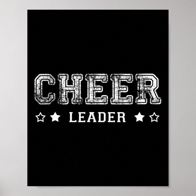 Affiche Équipe d'esprit de meneuse de claque Monde Varsity (Devant)