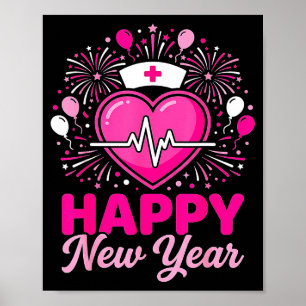 Affiche Équipe d'infirmières Battement de cœur Nye Compte