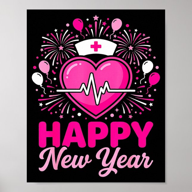 Affiche Équipe d'infirmières Battement de cœur Nye Compte  (Devant)