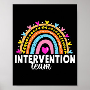 Affiche Équipe d'intervention de réponse Mens enseignant é