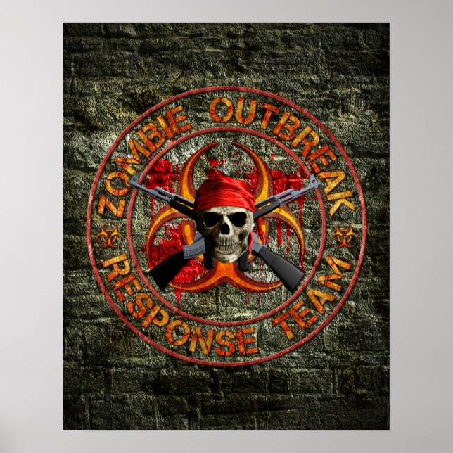 Affiche Équipe d'intervention de Zombie (Devant)