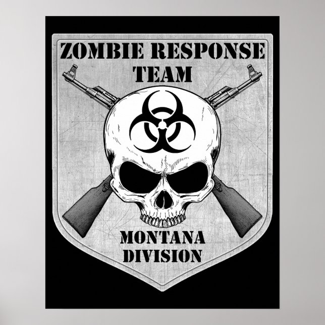 Affiche Équipe d'intervention de Zombie : Division Montana (Devant)