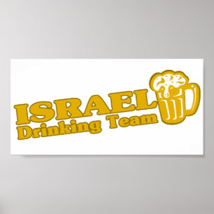 Affiche Équipe d'Israël chargée de la boisson