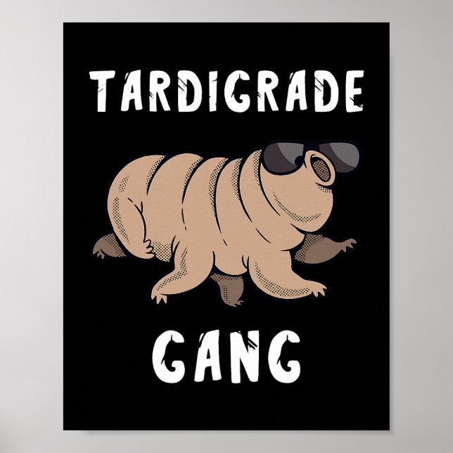 Affiche Équipe d'ours d'eau Tardigrade Gang Microbiologis (Devant)
