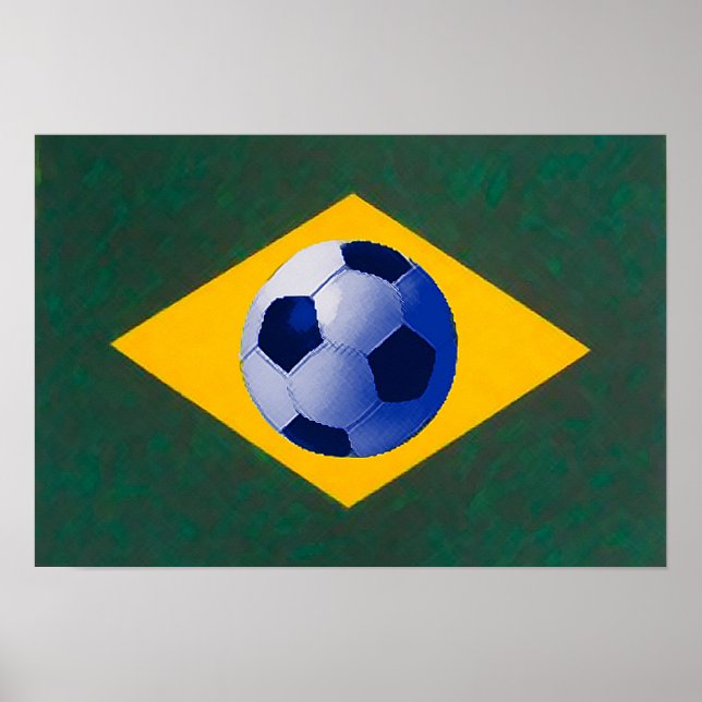 Affiche Équipe du Brésil de football (Devant)
