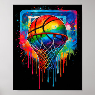 Affiche Équipe du joueur de basket-ball de basket-ball de