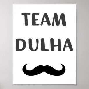 Affiche Équipe Dulha (équipe Groom) Mariage indien d'Asie 