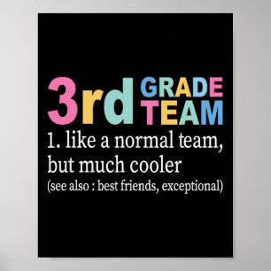 Affiche Équipe Enseignante 3e Classe Comme Une Équipe Norm