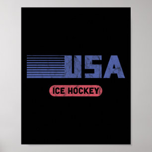 Affiche Équipe États-Unis Sports Rétro Équipe Américaine É