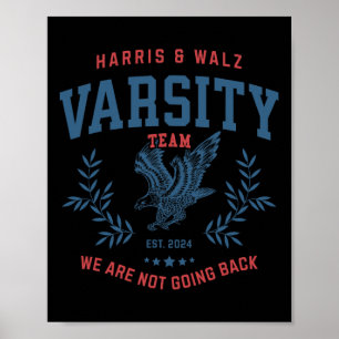 Affiche Équipe Harris Walz Élection 2024 Kamala Tim Waltz