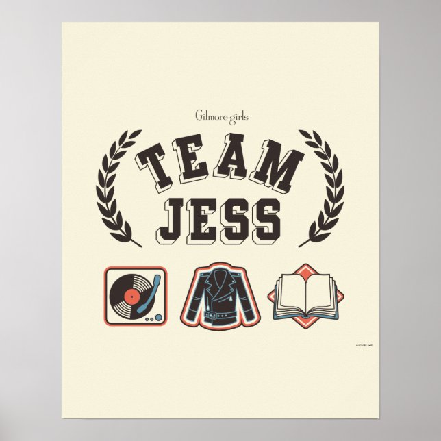 Affiche Équipe Jess Conception Gilmore Girls (Devant)