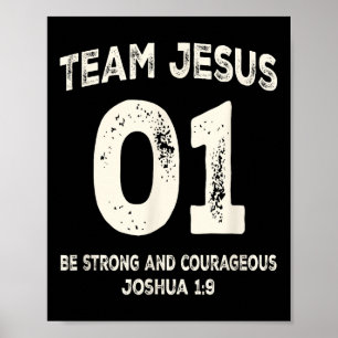 Affiche Équipe Jésus 01 Soyez fort courageux