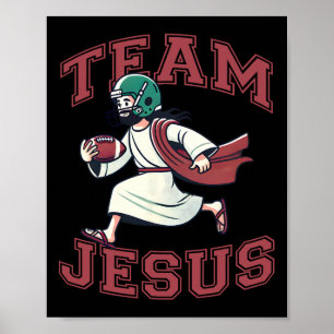 Affiche Équipe Jésus Amant de football Tee Christian Faith