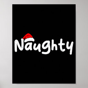 Affiche Équipe mignonne drôle de Noël Couple correspondant