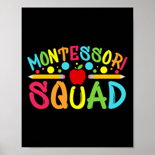 Affiche Équipe Montessori Professeur Montessori Rentrée de