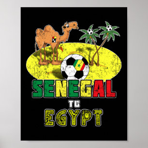 Affiche Équipe Nationale de Football du Sénégal en Égypte 
