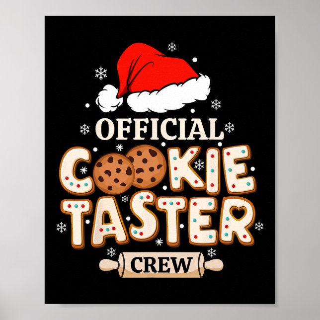 Affiche Équipe officielle de dégustateurs de cookies Joyeu (Devant)