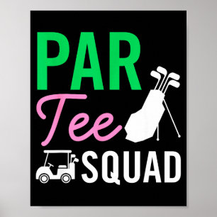 Affiche Équipe Par Tee Drôle Anniversaire Golf Joueur Fam