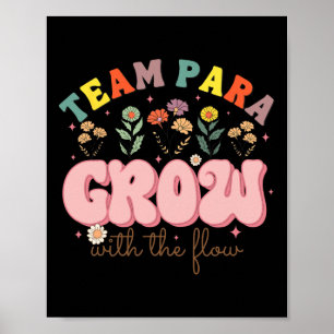 Affiche Équipe Para Enseignant Grandir Avec Le Flux Parapr