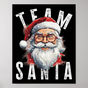 Affiche Équipe Père Noël Noël Funny Noël Noël Noël Santa C
