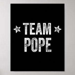 Affiche Équipe Pope - Nom de famille _ Nom de famille d'un