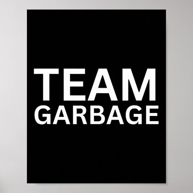 Affiche Équipe poubelle pour les tee-shirts des supporters (Devant)