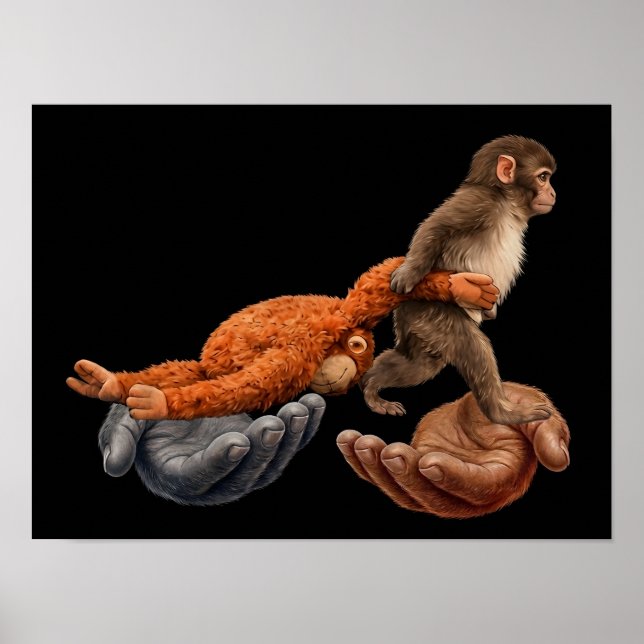 Affiche Équipe Punch Monkey avec le style Toy Six Seven (Devant)