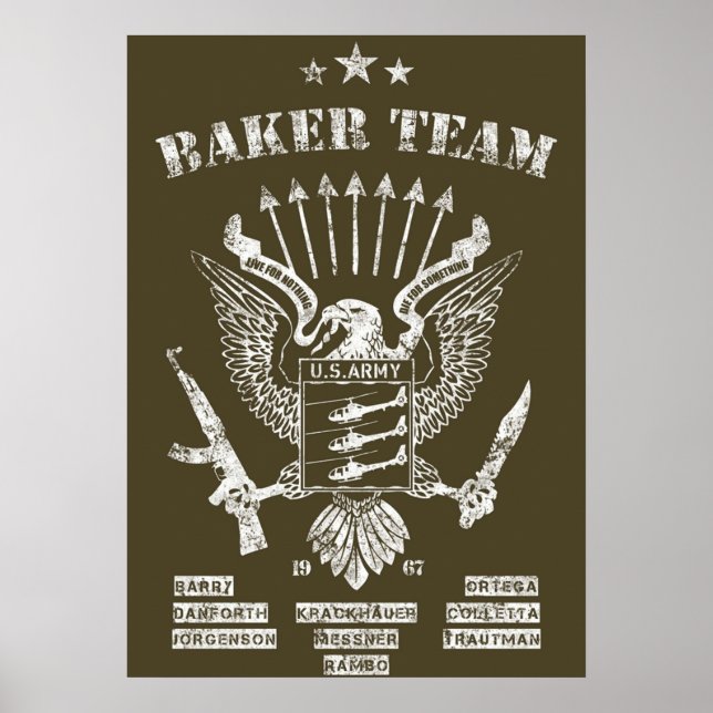 Affiche Équipe Rambo Baker (Devant)