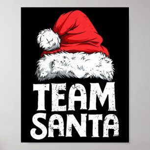 Affiche Équipe Santa Christmas Squad Pyjama Familial Assor