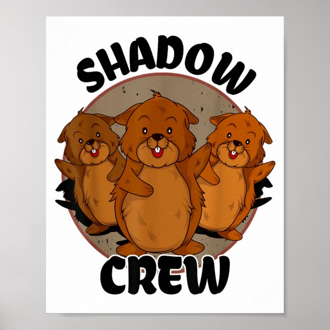 Affiche Équipe Shadow Crew Groundhog Day 2024 (Devant)