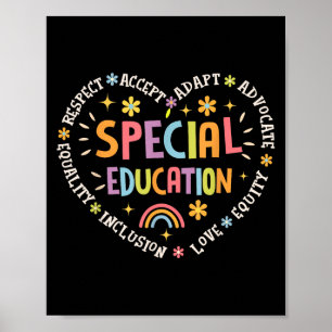 Affiche Équipe spéciale d'éducation Rêve Équipe Professeur