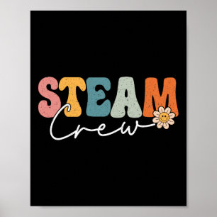 Affiche Équipe Steam de retour à l'école Sciences Ingénier